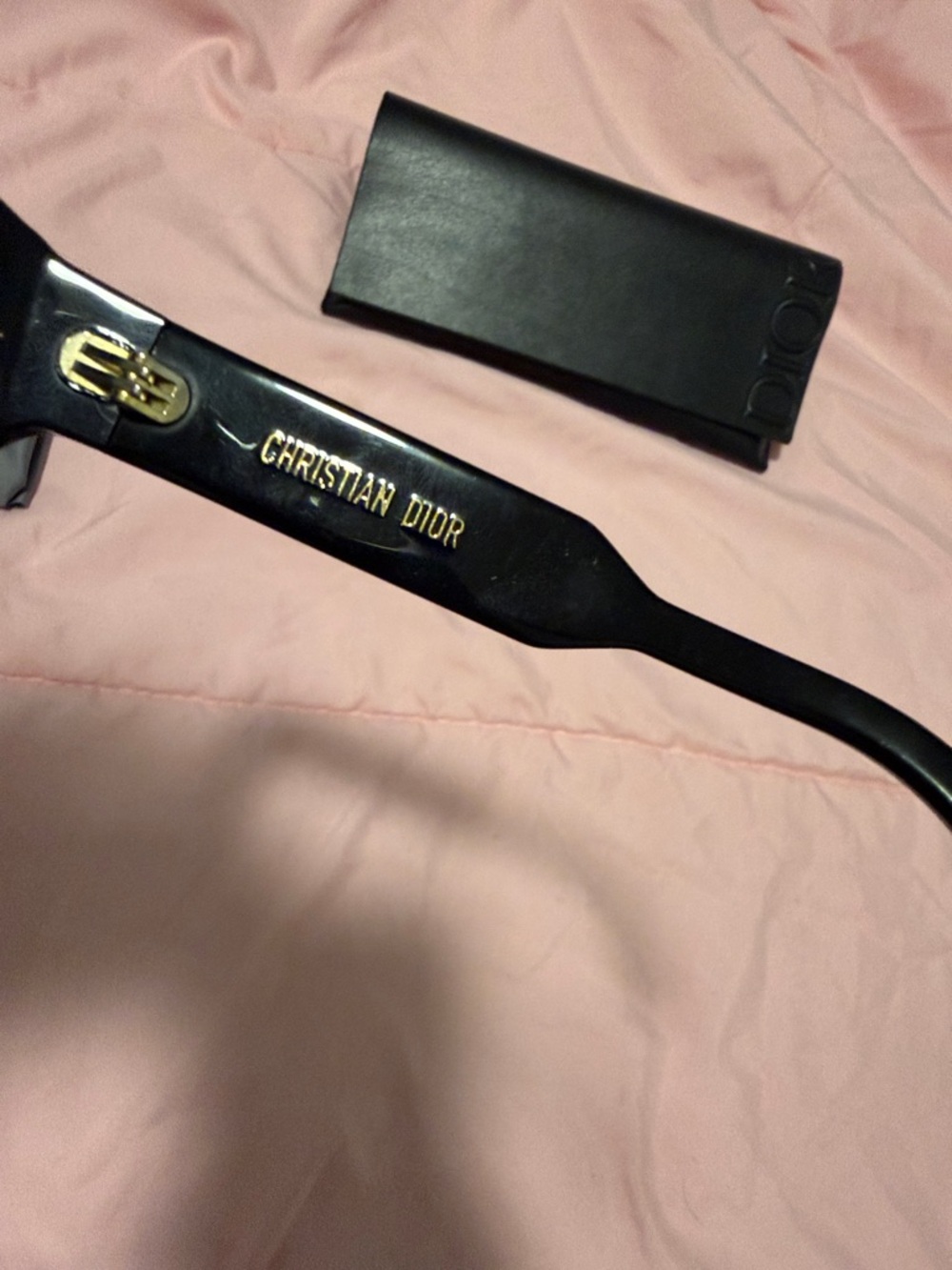 Dior Black Cat‑Eye Sunglasses with Matching Black Case - Picture 4 of 10